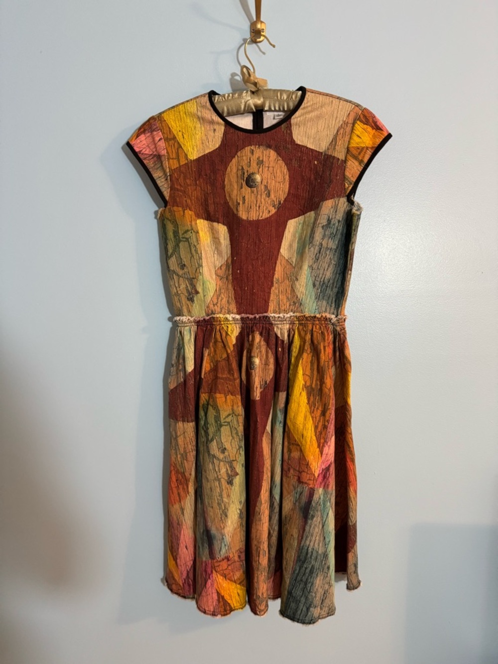“making the cut” vintage inspired knee length short sleeve dress size S